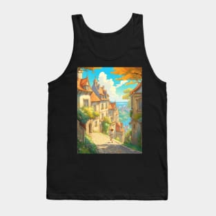 Beautiful european anime landscape Tank Top